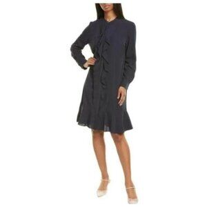 Tory Burch Jane Shirt Dress Blue US 12